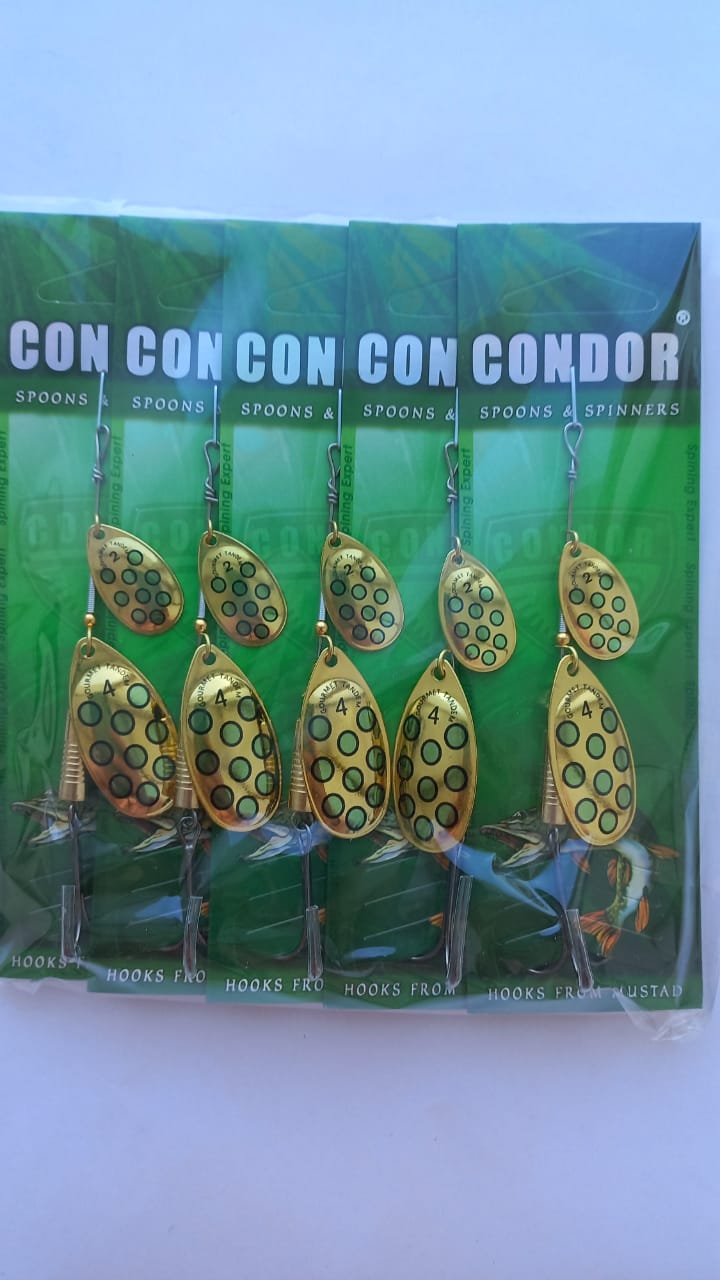 Блесна вращающаяся Condor Gourmet Tandem размер 4, вес 10,0 гр, цвет 516 (5шт)