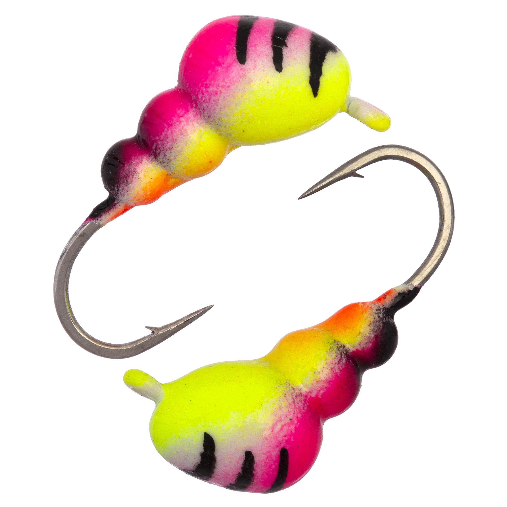 Муравей с ушком d 3,0 мм, вес 0,3 гр, розово-черный+желто-красный с полосками  /10 шт/