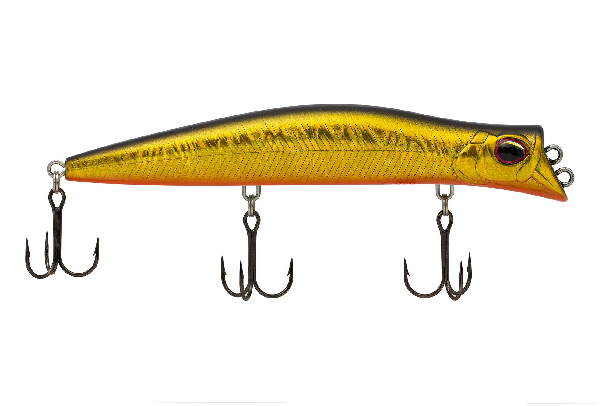 Воблер KYODA POCKY MINNOW-130F, длина 130 мм, вес 17,5  гр, цвет P1040 заглубление 0,1 - 0,2 м.