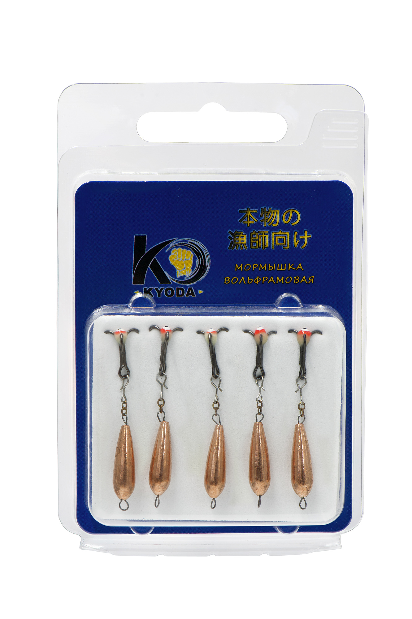 Черт с подвесным тройником, размер M, вес 1.3  гр, медь /5 шт/