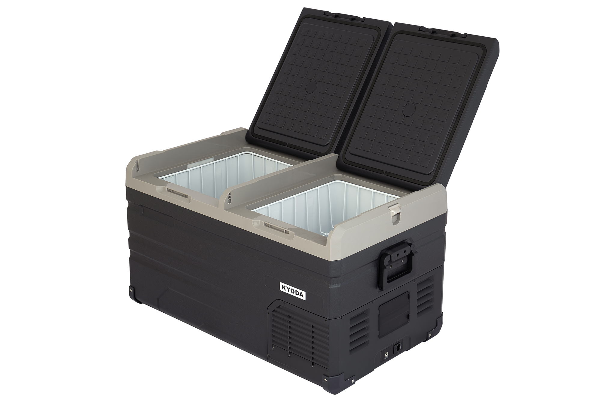 Автохолодильник Kyoda TW75WH-E NEW, двухкамерный, объем 75 л, вес 24 кг