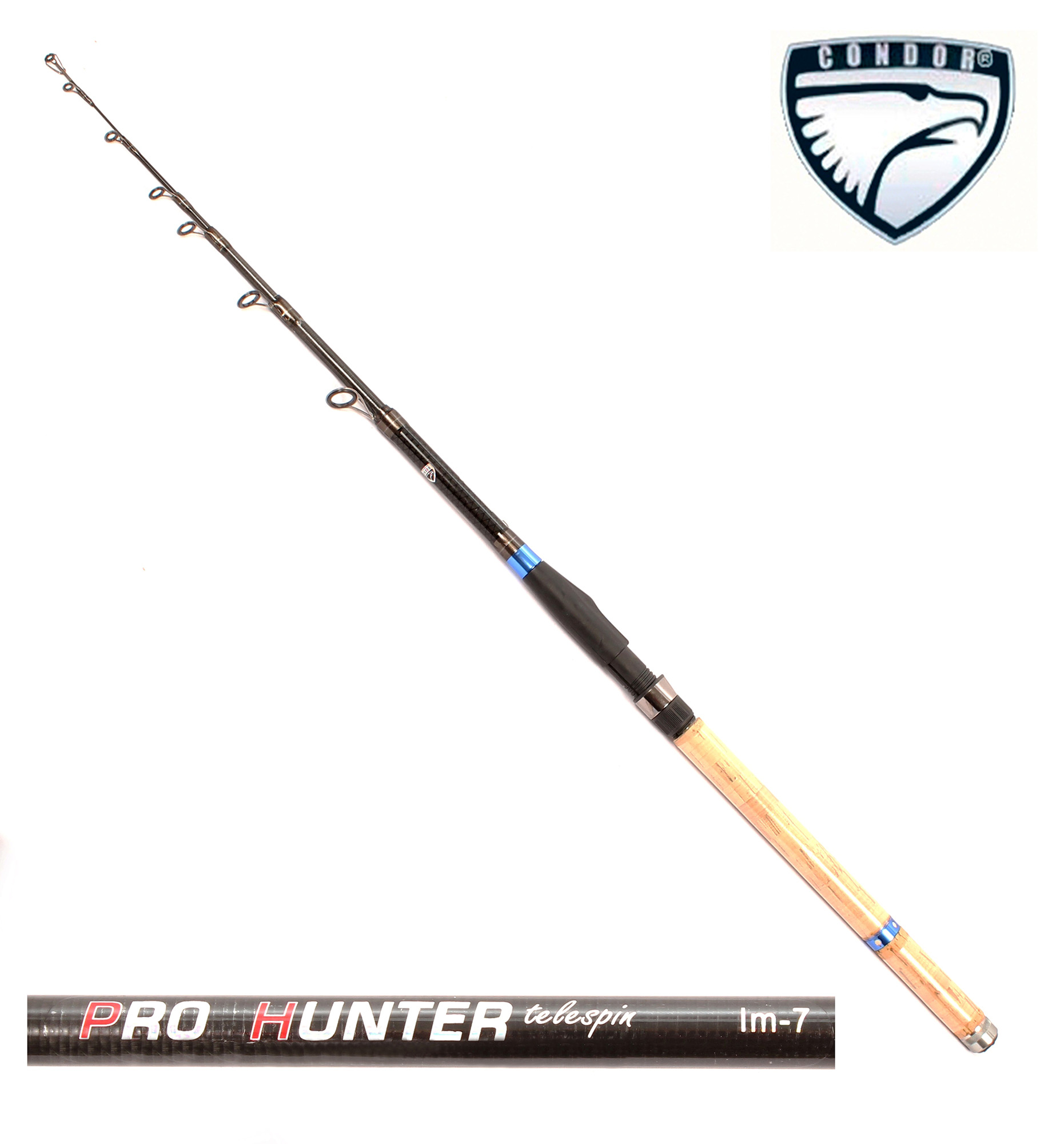 Спиннинг Condor Pro Hunter длина 3,00 м, тест 5-25 гр, carbon IM-7, телескопический