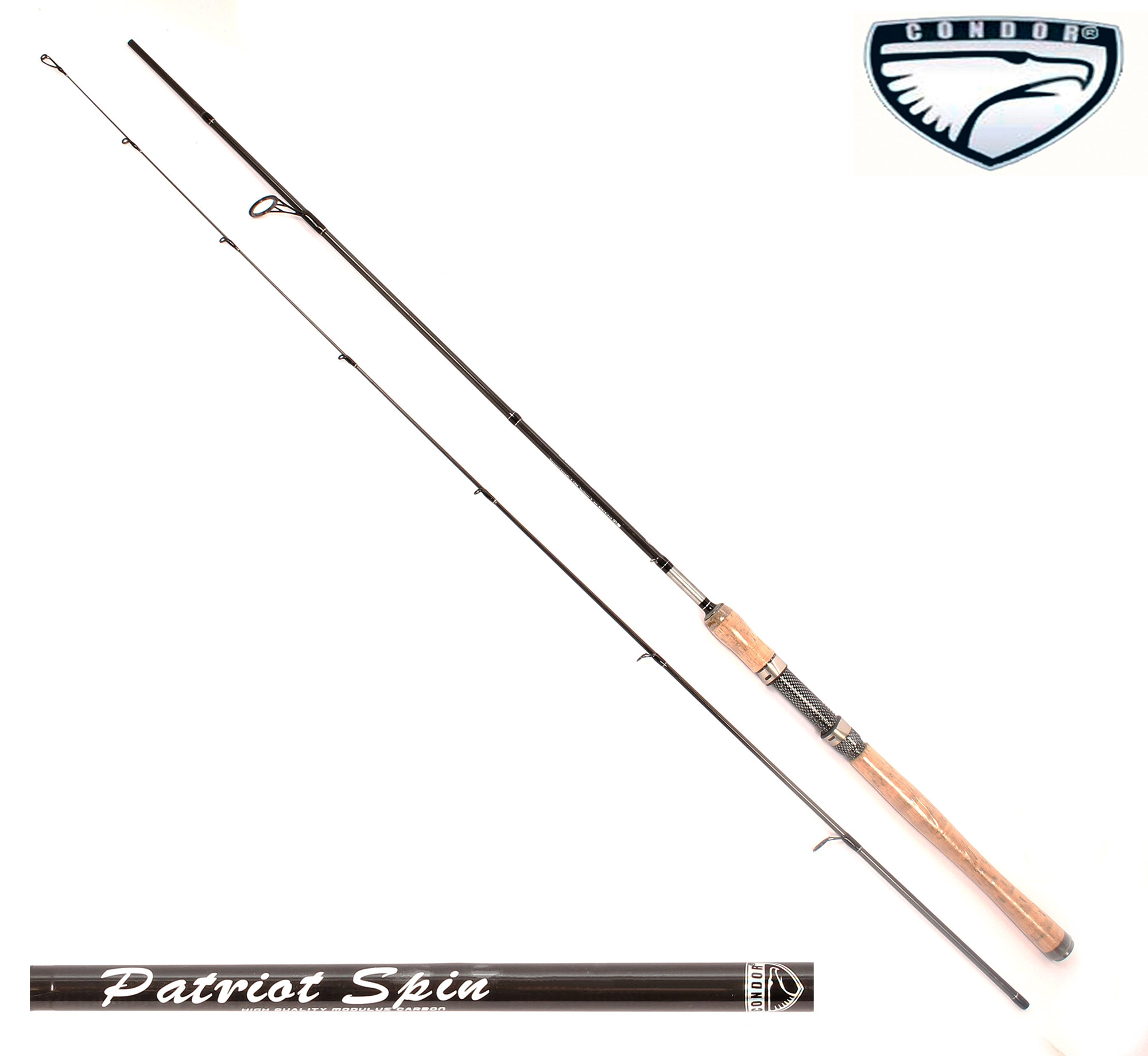 Спиннинг Condor Patriot Spin длина 2,40 м, тест 5-20 гр, IM-8, штекер