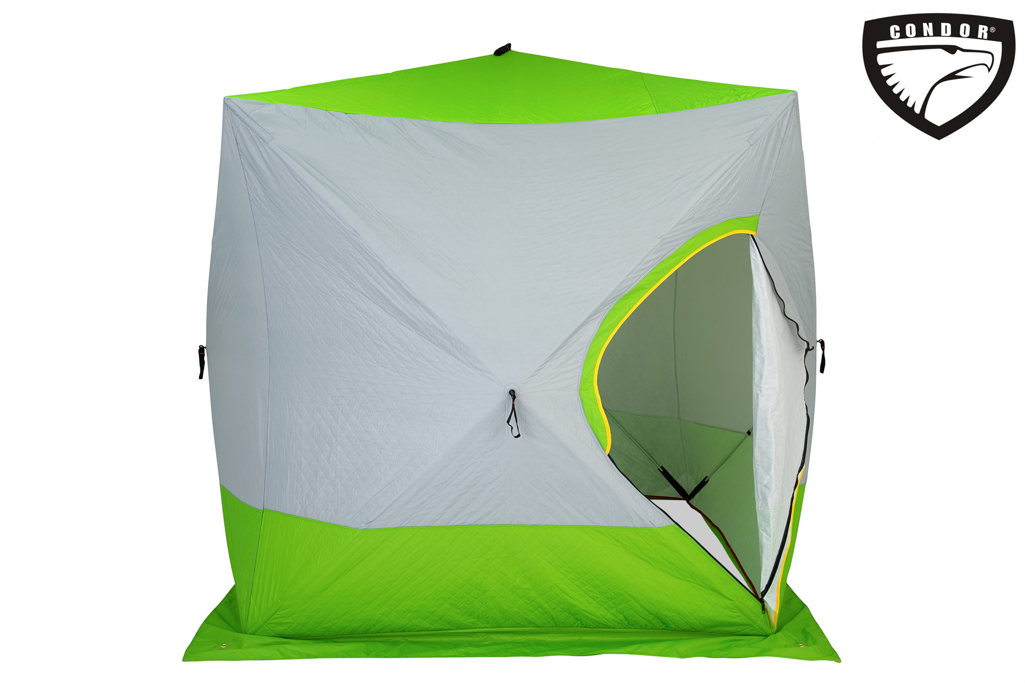 Палатка Куб "CONDOR" зимняя утепленная 2,0 х 2,0 х 2,15 салатовый/белый Палатка Куб "CONDOR" зимняя утепленная 2,0 х 2,0 х 2,15 салатовый/белый