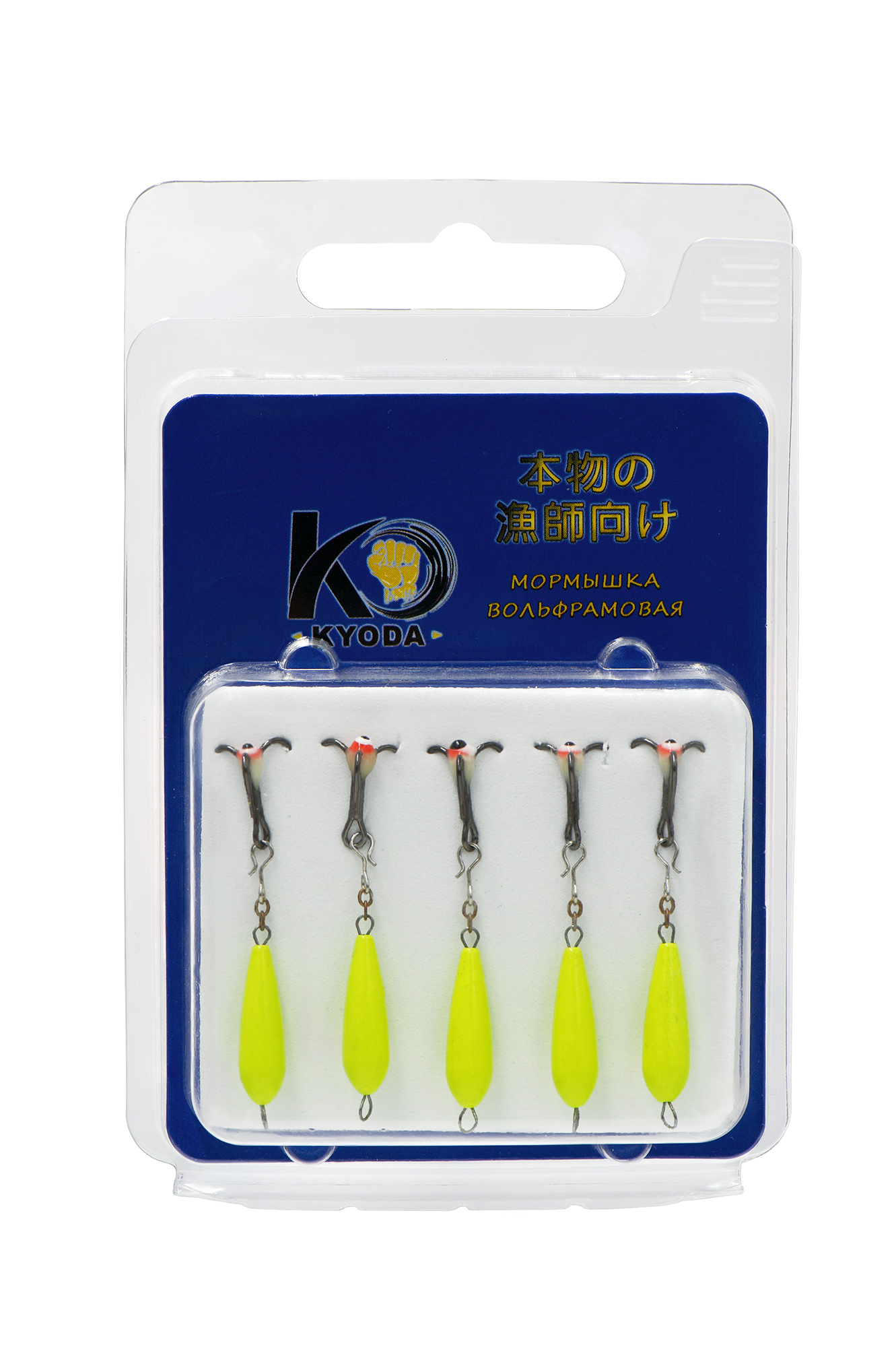 Черт с подвесным тройником, размер L, вес 1,8  гр, салатовый  /5 шт/