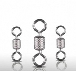 Вертлюг Impressed Rolling swivel, цвет Black Nikel  (50шт) размеры 2 / 4 / 6 / 8 / 10 / 12 / 14 