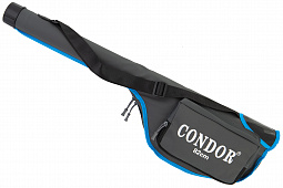 Чехол для зимних удочек "Condor" L-82, жёсткий, цвет серый с синим кантом