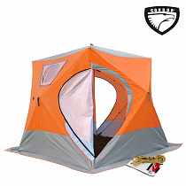 Палатка Куб "CONDOR" зимняя утепленная 2,4 х 2,4 х 2,15  оранжевый
