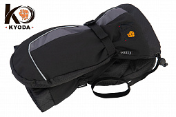 Рукавицы KYODA, мод. K-188, флис изнутри, цвет чёрный/серый, размер XL