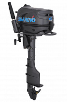 Двигатель лодочный "SEANOVO", четырех тактный, мощность 6,0 л.с., SNF6HS, вес 27  кг, С БАКОМ 12 Л