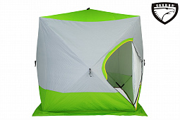 Палатка Куб "CONDOR" зимняя утепленная 2,0 х 2,0 х 2,15  салатовый/белый